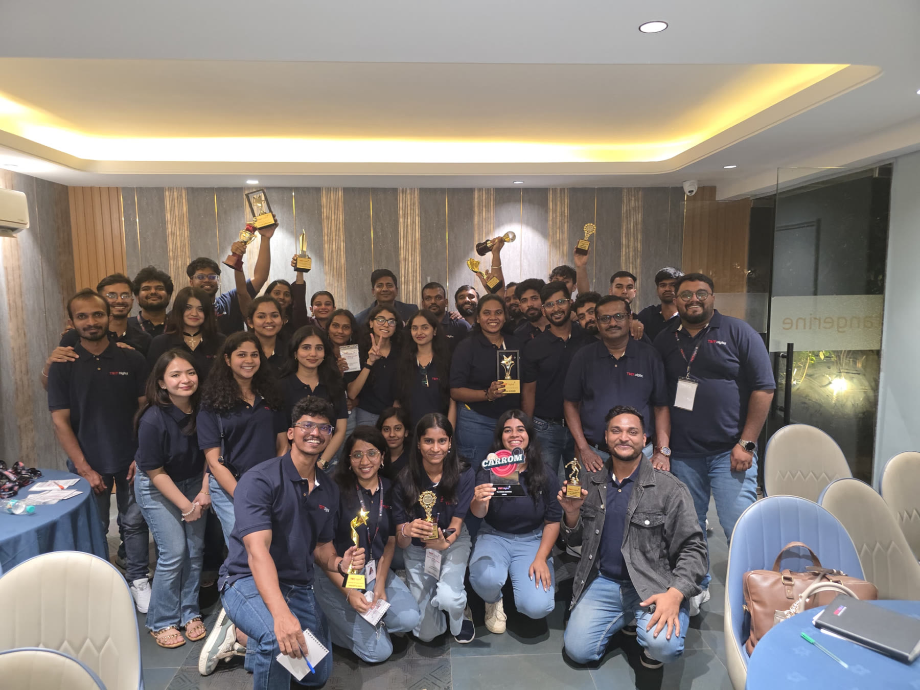 The TSIT team with their awards