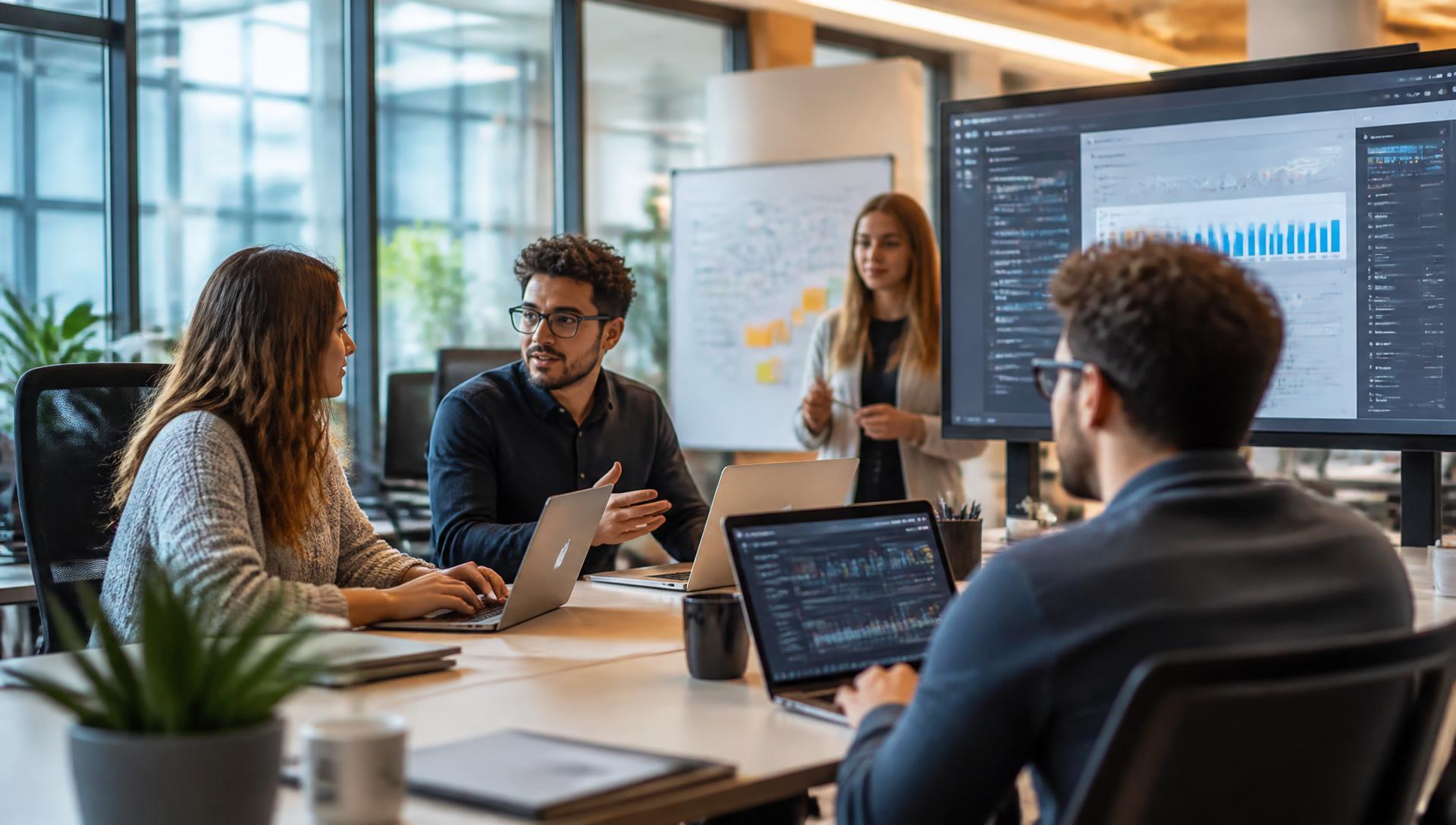TSIT Digital delivery teams collaborating in a modern workspace